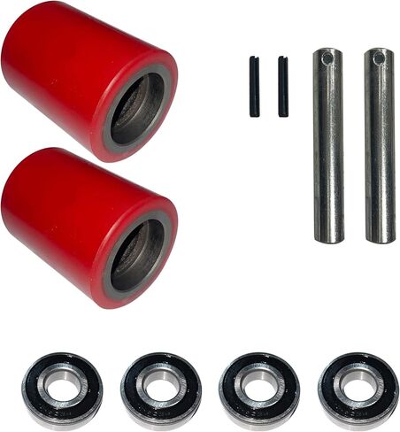 TORY CARRIER Roller, PU wheels with Bearing, 3 inch x 3.7 inch for manual Pallet Jack Replacement Suitable for A-1006/A-1007/A-1031-A Pair in Kuwait