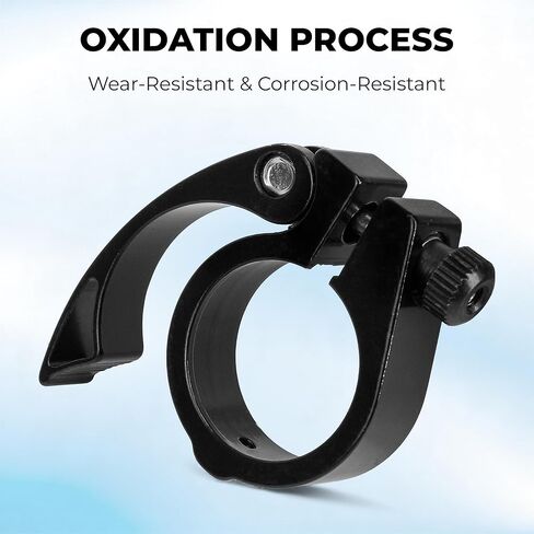 38mm Bike Seat Post Clamp Aluminium Alloy Quick Release Tube Clamp Lightweight Antislip Collar for Folding, Road & Mountain Bikes – Easy Installation & Secure Saddle Adjustment in Saudi Arabia