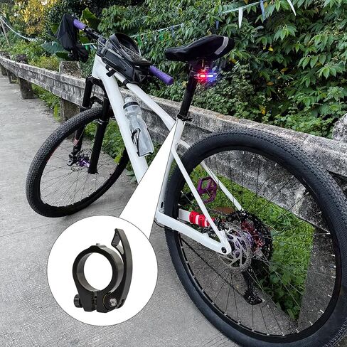 38mm Bike Seat Post Clamp Aluminium Alloy Quick Release Tube Clamp Lightweight Antislip Collar for Folding, Road & Mountain Bikes – Easy Installation & Secure Saddle Adjustment in Saudi Arabia