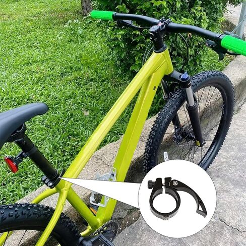 38mm Bike Seat Post Clamp Aluminium Alloy Quick Release Tube Clamp Lightweight Antislip Collar for Folding, Road & Mountain Bikes – Easy Installation & Secure Saddle Adjustment in Saudi Arabia