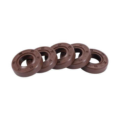 Universal Oil Seal TC Double Lip W Steel Spring Seal Ring Rotary Shaft Seal 10x20x7mm High Pressure Fluorine Rubber Brown 5 Pcs in Saudi Arabia