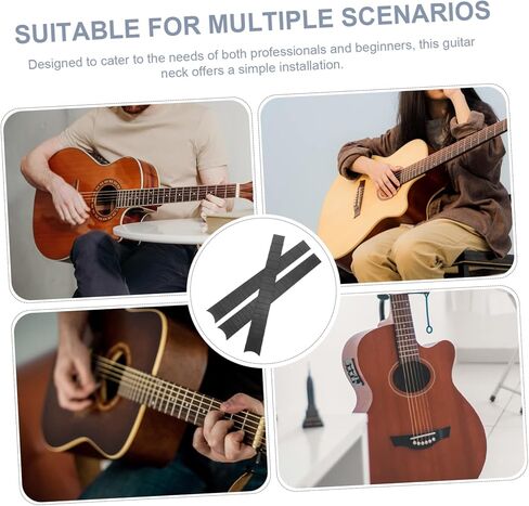 3pcs Folk Guitar Fingerboard Neck Replacement Headless Guitar Neck for 38 and 41 Ukulele Acoustic Fingerboard Accessories in Saudi Arabia