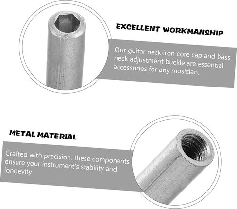 VANZACK Guitar Neck Adjustment Hardware for Bass Guitars Neck Plate and Truss Rod Easy Installation for Precision Tuning and Repair in Saudi Arabia