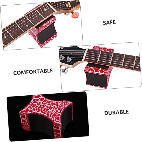 Vaguelly Red Cracked Guitar Neck Rest Adjustable Guitar Neck Support Tool Accessory Sturdy Design in Saudi Arabia