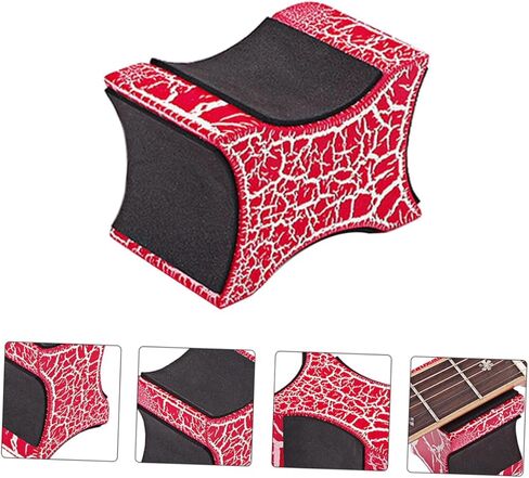 Vaguelly Red Cracked Guitar Neck Rest Adjustable Guitar Neck Support Tool Accessory Sturdy Design in Saudi Arabia