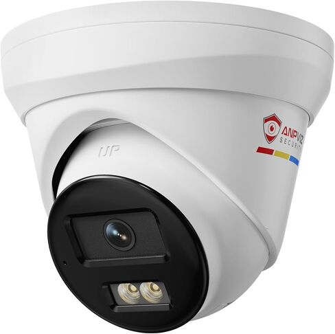 Anpviz 12MP PoE IP Camera Outdoor, Wired Turret Metal Security Camera with Audio, Human Vehicle Detection, 2.8mm Lens, 134° Wide Angle, Smart Dual Light Color Night Vision, IP67 Waterproof(H Series) in Kuwait