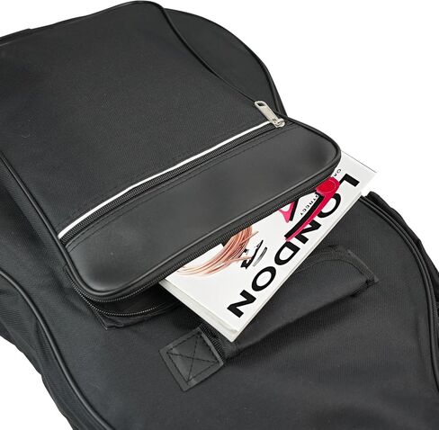 حقيبة جيتار صوتي مقاس 40/41 بوصة من moosiker ببطانة ناعمة مقاومة للماء مقاس 10 مم (جيتار صوتي مربع بسمك 10 مم، 41 بوصة أسود) in Kuwait