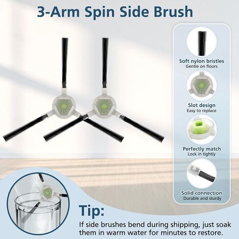 16 Pack Filter Replacement Parts for 𝗟𝗲𝗳𝗮𝗻𝘁 𝗠𝟮𝟭𝟬, for 𝗢𝗞𝗣 𝗟𝗶𝗳𝗲 𝗞𝟮 𝗞𝟯 𝗞𝟯𝗔 𝗞𝟰 𝗞𝟱 Robot Vacuum, with HEPA Filter Size 5.0 * 1.9 Inch (NOT FOR M210 Pro) in Kuwait