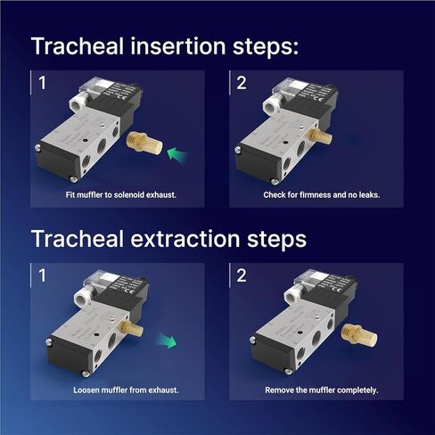 20 عبوة كاتم صوت هوائي نحاسي بخيط ذكر 1/4 بوصة in Kuwait
