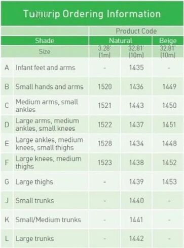 ضمادة أنبوبية مقاس E طبيعي من Tubi Grip، 8.75 سم × 10 متر، ضمادة دعم قطنية مطاطية، 10.9 ياردة in Kuwait