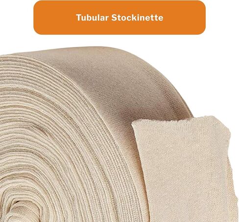 McKesson Tubular Stockinette, Cotton Under Cast Compression Bandage, Non-Sterile, 8 in x 25 yd, 1 Count, 1 Pack in Saudi Arabia