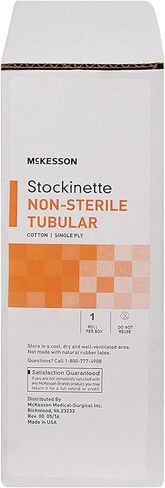 McKesson Tubular Stockinette, Cotton Under Cast Compression Bandage, Non-Sterile, 8 in x 25 yd, 1 Count, 1 Pack in Saudi Arabia