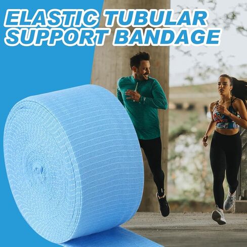 Elastic Tubular Support Bandage Size D Stockinette Tubing Breathable Tissue Support Compression Bandages Roll for Arm Knees Legs 3'' x 26ft in Kuwait