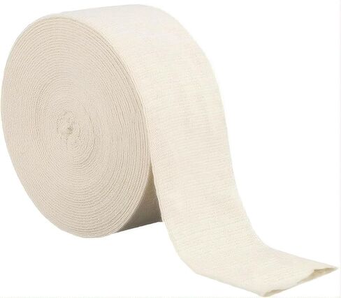 Elasticated Tubular Support Bandage Beige Large Knee Support Bandage Cotton Spandex (10cm×5m/3.94inchx5.47yds) in Saudi Arabia