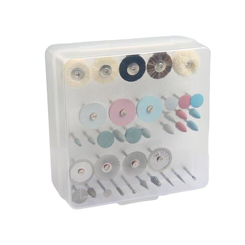 37pcs Dental Polishing Kit Universal Porcelain Ceramic Grinding Polishing Set 2.35mm Shank for Dentist Lab and Students Practice in Kuwait