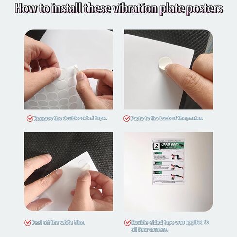 Vibration Plate Workout Poster, 30-Day Beginner to Advanced Professiona Guidance,Full-Body Exercises,6 Workout Guidance & 2 Pcs Planner for Home & Gym Use,Compatible With All Vibration Plate Machines. in Saudi Arabia