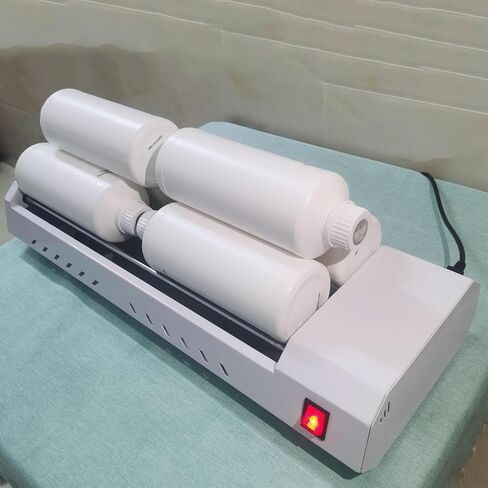 110-220V 6W Electric Paint Shaker Machine,Avoid Precipitation Rolling Machine,Hold 6 Bottles of 1L Ink,DTF White Ink Rotator Shaker Roller Device,Vortex Mixer for DIY (B) in Saudi Arabia