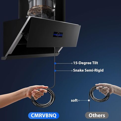 Endoscope Camera with Light, Dual-Lens 1920P HD Borescope Tools with 8+1 Adjustable LED Lights, 16.4FT Semi-Rigid Snake Cord IP67 Waterproof Inspection Camera for iPhone, iPad, iOS and Android Phone in Kuwait