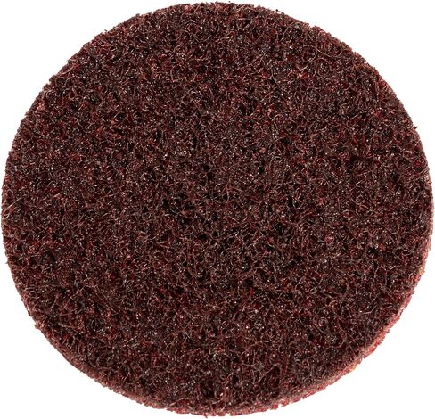 Myers Tire Supply 3 Inch Burgundy Medium Grit, Quick Change Surface Conditioning Disc for Sanding, Finishing, Rust Removal & More on All Metals 25/Pack in Saudi Arabia