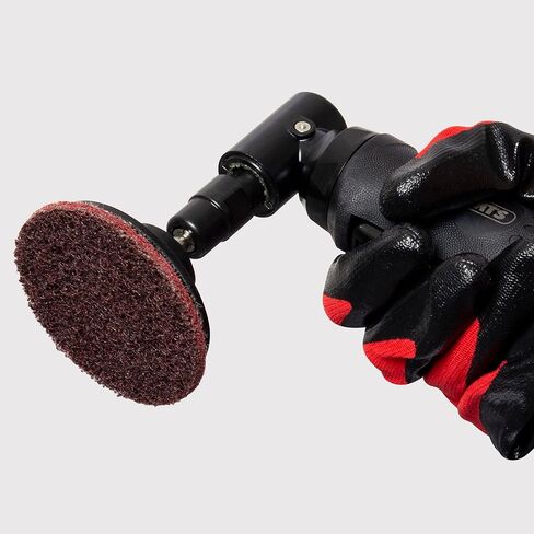 Myers Tire Supply 3 Inch Burgundy Medium Grit, Quick Change Surface Conditioning Disc for Sanding, Finishing, Rust Removal & More on All Metals 25/Pack in Saudi Arabia