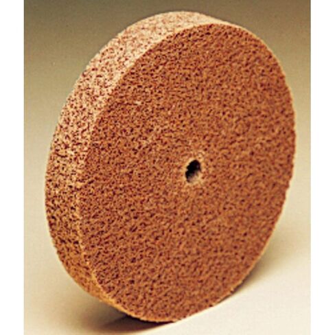 Scotch-Brite 16814 Cut and Polish Unitized Wheel, 6" x 3/4" x 1/2" 5A FIN, 6" Diameter, Abrasive Grit, 7500 RPM (Pack of 2) in Saudi Arabia
