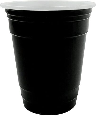 G.E.T. SC-16-R BPA-Free Reusable Plastic Red Party Cup Tumbler Only, 16 Ounce, Red (Set of 12) in Saudi Arabia