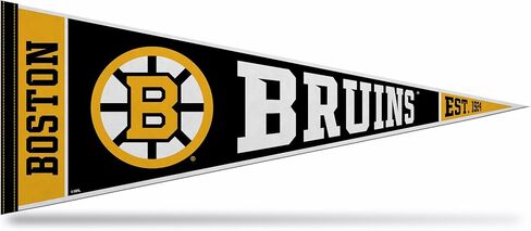 راية ديكور حائط من اللباد مقاس 30.48 سم × 76.2 سم من Rico Industries NHL Hockey Boston Bruins Rally - رائعة للمنزل/غرفة النوم/ديكور كهف الرجل in Saudi Arabia