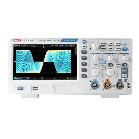 UNI-T UPO1202CS Digital Oscilloscope 200MHz 2 Channel 1GSa/s 56Mpts 500,000wfms/s Ultra Phosphor Display, 1 Mpts FFT Sampling, Oscilloscope 200MHz in Saudi Arabia