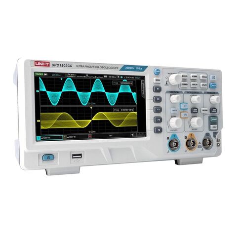 UNI-T UPO1202CS Digital Oscilloscope 200MHz 2 Channel 1GSa/s 56Mpts 500,000wfms/s Ultra Phosphor Display, 1 Mpts FFT Sampling, Oscilloscope 200MHz in Saudi Arabia