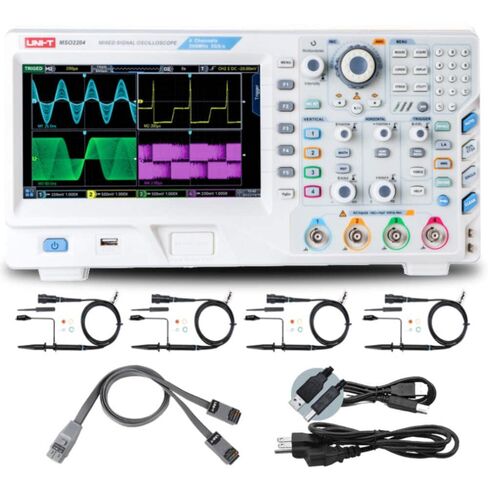 UNI-T MSO2204 200MHz 4 + 16Ch MSO راسم الذبذبات الرقمي للإشارة المختلطة in Saudi Arabia