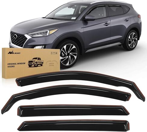 Nilight Window Rain Guards for Mazda CX-5 2017 2018 2019 2020 2021 2022 2023 2024 2025 Window Deflectors, Vent Window Visors-4 Pieces in Saudi Arabia