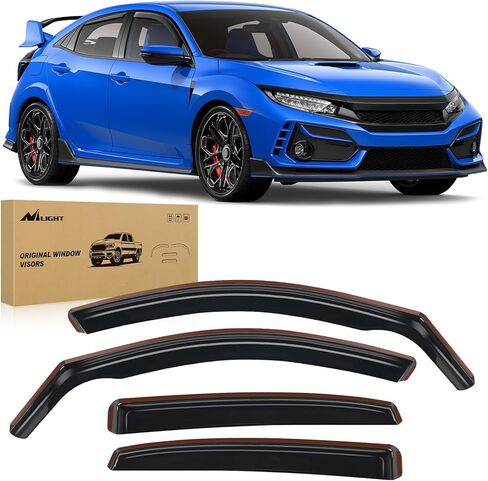 Nilight Window Rain Guards for Mazda CX-5 2017 2018 2019 2020 2021 2022 2023 2024 2025 Window Deflectors, Vent Window Visors-4 Pieces in Saudi Arabia