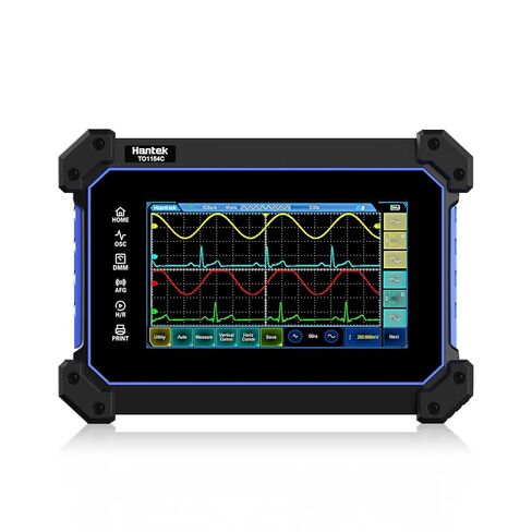 Hantek اللوحي راسم الذبذبات 4 قناة 150MHZ 1GSa/S شاشة تعمل باللمس راسم الذبذبات + متعدد 2 في 1 راسم الذبذبات نوع C + 8M تخزين كبير in Kuwait