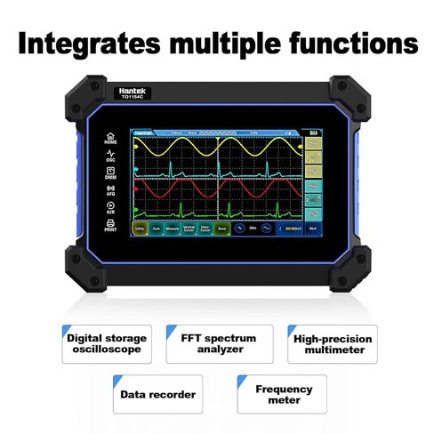 Hantek اللوحي راسم الذبذبات 4 قناة 150MHZ 1GSa/S شاشة تعمل باللمس راسم الذبذبات + متعدد 2 في 1 راسم الذبذبات نوع C + 8M تخزين كبير in Kuwait