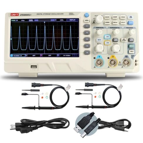UNI-T UTD2000CL+ Series Economical Digital Oscilloscope 5000 wfms/s Wavefrom 50MHz to 100MHz Bandwidth (UTD2052CL+ 50MHz) in Saudi Arabia