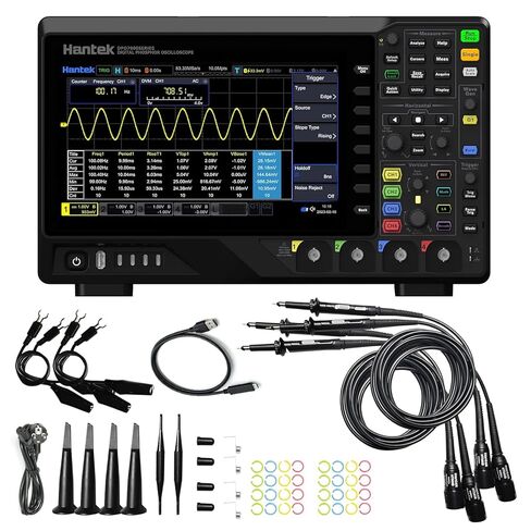 Hantek DPO7504U 4 قنوات ملتقط الذبذبات الرقمي 2GSa/s 500 ميجا هرتز عرض النطاق 2Gpts عمق الذاكرة مصدر الإشارة 25 ميجا هرتز مولد الموجي in Kuwait