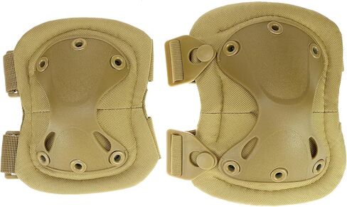 QWORK Tactical Combat Knee and Elbow Protective Pads Sets for Outdoor Paintball Game Cycling Skateboarding in Saudi Arabia