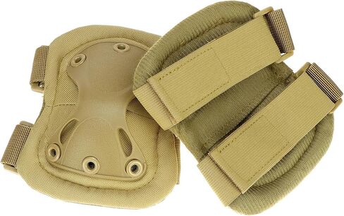 QWORK Tactical Combat Knee and Elbow Protective Pads Sets for Outdoor Paintball Game Cycling Skateboarding in Saudi Arabia