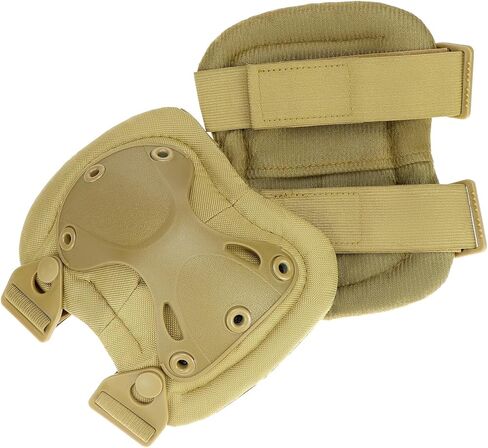 QWORK Tactical Combat Knee and Elbow Protective Pads Sets for Outdoor Paintball Game Cycling Skateboarding in Saudi Arabia