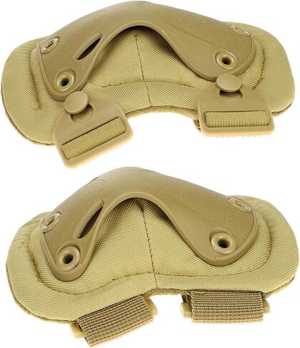 QWORK Tactical Combat Knee and Elbow Protective Pads Sets for Outdoor Paintball Game Cycling Skateboarding in Saudi Arabia