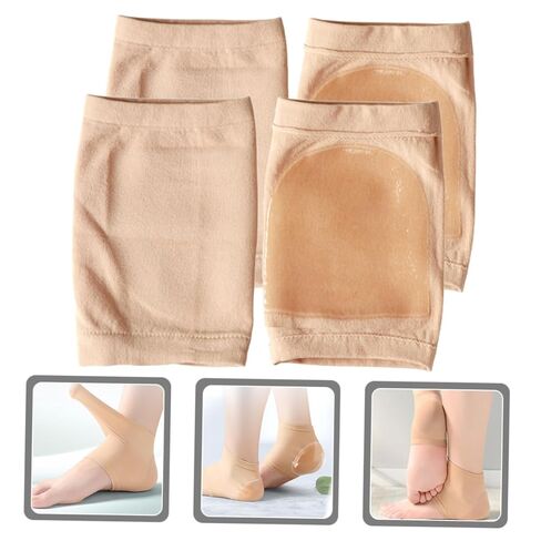 Didiseaon 2pairs No Toe Socks Foot Moisture Socks for Women Men Ankle Support Heel Pad in Saudi Arabia