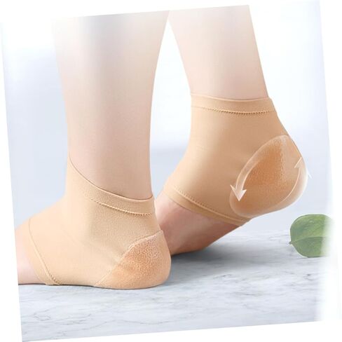 Didiseaon 2pairs No Toe Socks Foot Moisture Socks for Women Men Ankle Support Heel Pad in Saudi Arabia