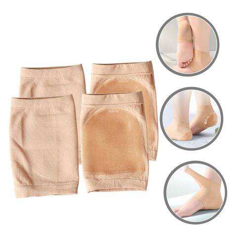 Didiseaon 2pairs No Toe Socks Foot Moisture Socks for Women Men Ankle Support Heel Pad in Saudi Arabia