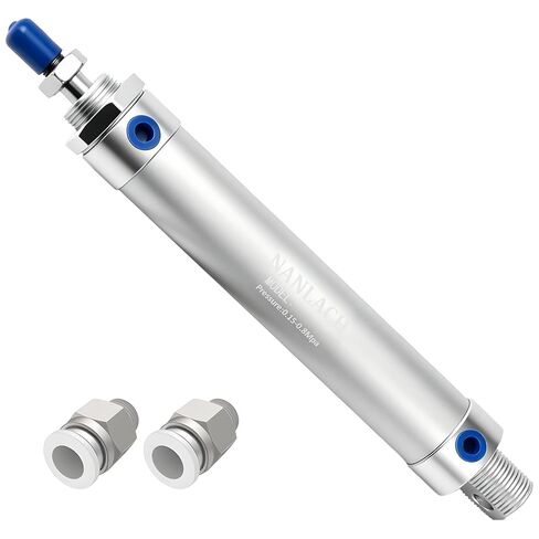 Pneumatic 16mm Bore 200mm Stroke Air Cylinder Double Action with 2Pcs 6mm Fitting MAL16x200 in Kuwait