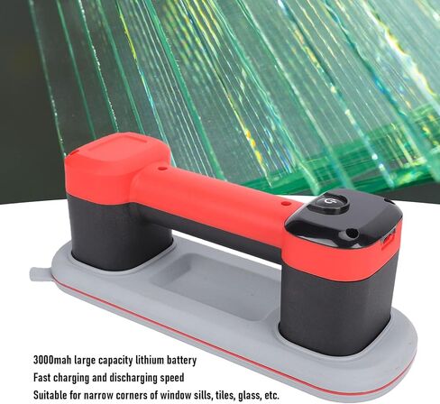 Electric Vacuum Suction Cup, Double Motor LED Smart Display 200KG Suction Power with Portable Mechanical Exhaust Button, for Tile Glass Marble Floor Crevice Repair in Kuwait