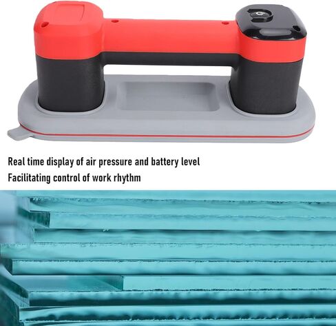 Electric Vacuum Suction Cup, Double Motor LED Smart Display 200KG Suction Power with Portable Mechanical Exhaust Button, for Tile Glass Marble Floor Crevice Repair in Kuwait