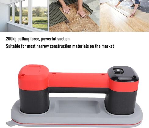 Electric Vacuum Suction Cup, Double Motor LED Smart Display 200KG Suction Power with Portable Mechanical Exhaust Button, for Tile Glass Marble Floor Crevice Repair in Kuwait