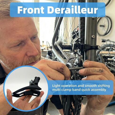 دراجة عالمية أمامية Derailleur 3 سرعات، قطع غيار دراجة فولاذية Derailleur للدراجات الجبلية، BMX، كروزر، كهربائية، قابلة للطي، دراجات هجينة، مغير السرعة TZ-30 طالب أمامي in Saudi Arabia