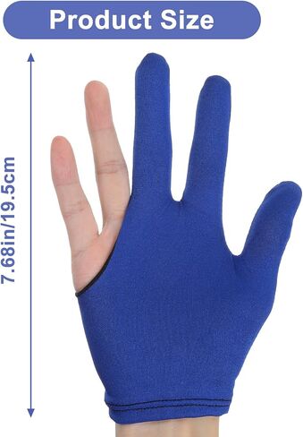 12 Pcs Pool Glove Right Hand Left Hand, 4 Pair Elastic Billiards Gloves for Men, Women (3 Colors) in Saudi Arabia
