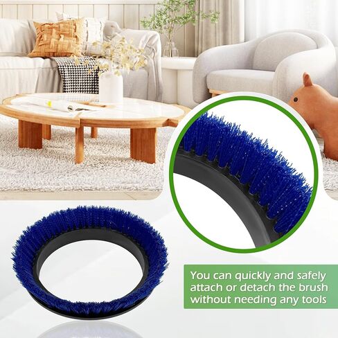 2Pack 237058 Polypropylene Scrub Orbiter Brush for ORB550MC Orbiter Floor Machine, 12" Diameter, Blue in Saudi Arabia